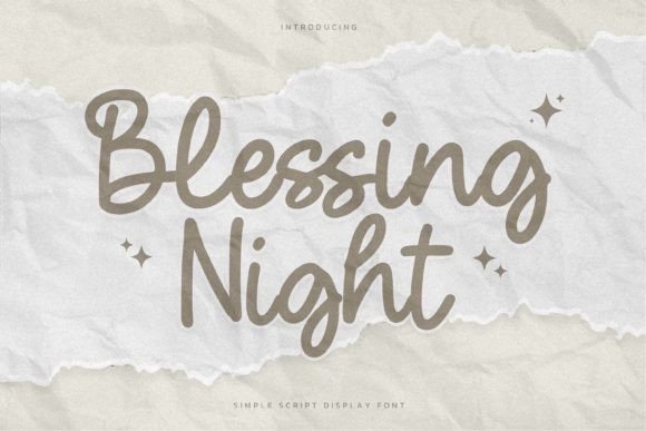 Evaluating Blessing Night: A Practical Guide to Using a Bold Script Font