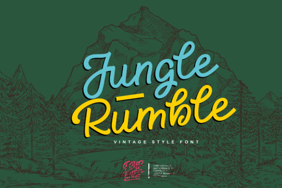 Jungle Rumble: A Strategic Evaluation of Vintage Script Typography for Modern Branding
