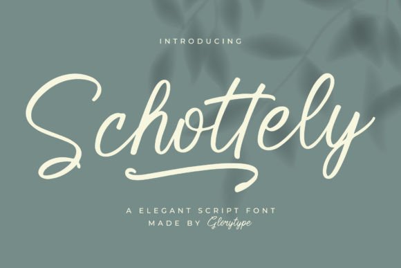 Schottely: The Elegant Script Font for Every Creative Project