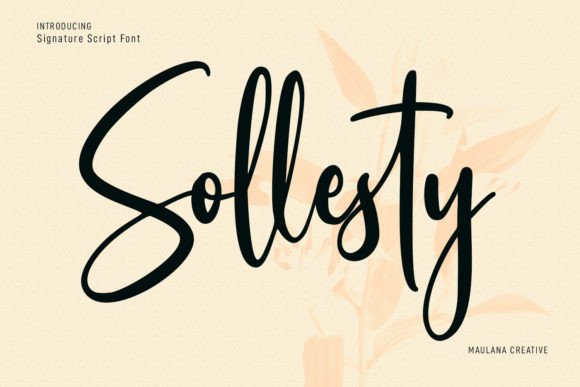 Solesty: The Elegant Script Font for Modern Creatives