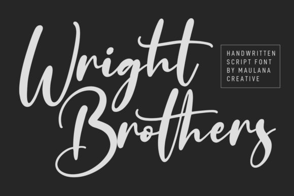 Wright Brothers: A Bold Script for Distinctive Branding